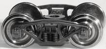 50-Ton Double Truss AAR Trucks w/33" Standard Metal Wheelsets - 107 : HO