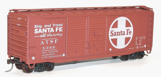 40" AAR Double Door Boxcar Santa Fe ATSF 5346 Kit - 3635 : HO