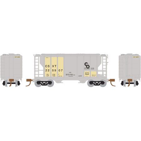 PS-2 2600cf 2-Bay Covered Hopper C&O/CSX-12278 : N