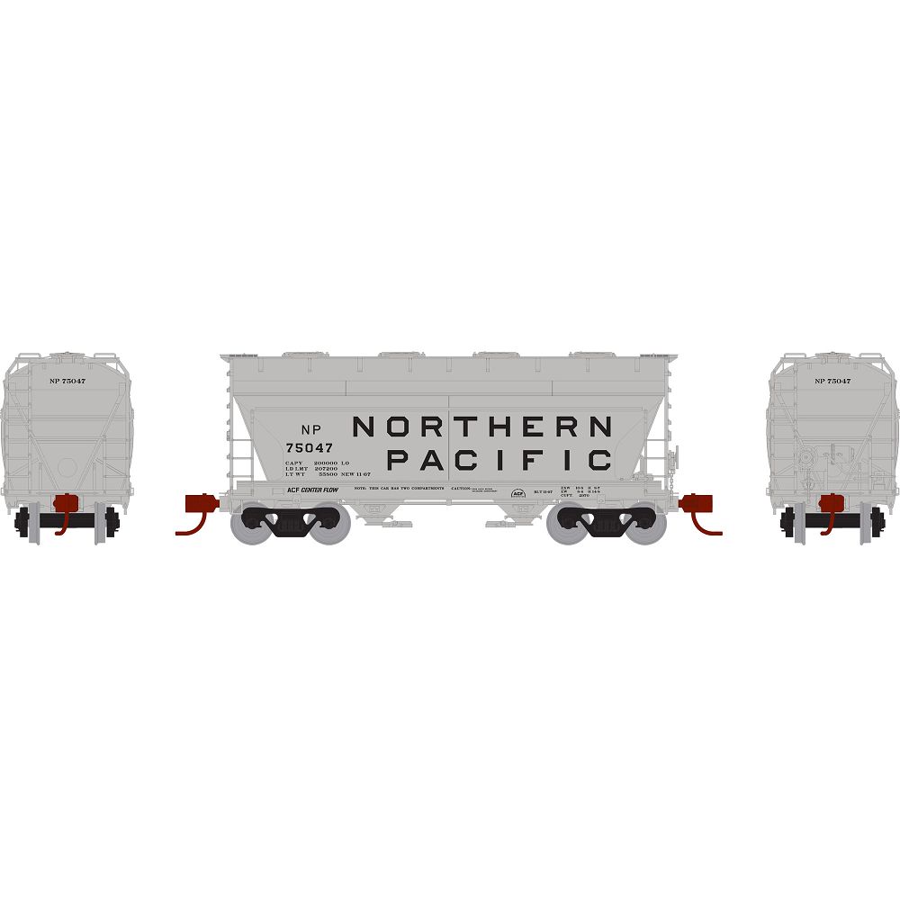 ACF 2970 2-Bay Covered Hopper Northern Pacific NP - 23415 : N