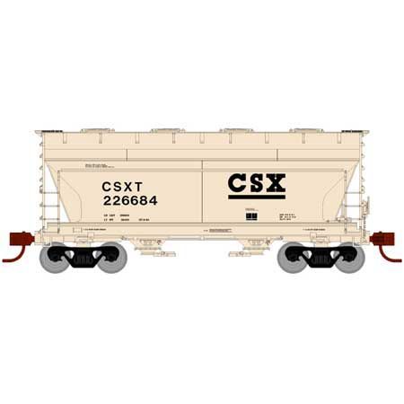 ACF 2970 2-Bay Covered Hopper CSX-23445 : N