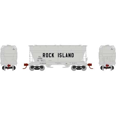 ACF 2970 2-Bay Covered Hopper Rock Island-23454 : N