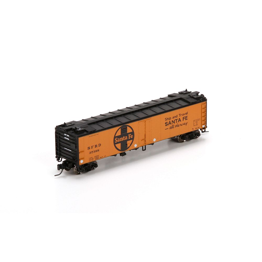 50 FT Ice Reefer Refrigerator Car Santa Fe SFRD 37388 - 23977 : N