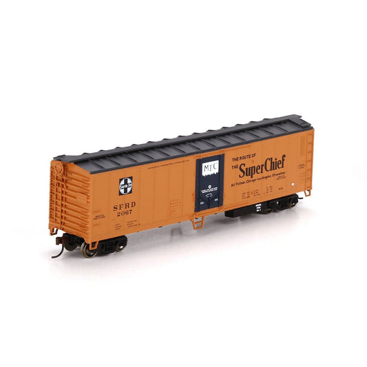 50' Mechanical Reefer Santa Fe ATSF SFRD 2067 Super Chief - 76274 : HO