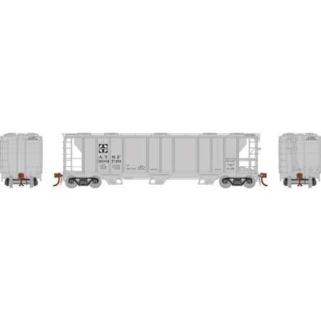 PS-2 2893 3-Bay Covered Hopper Santa Fe ATSF 300739 - G73594 : HO