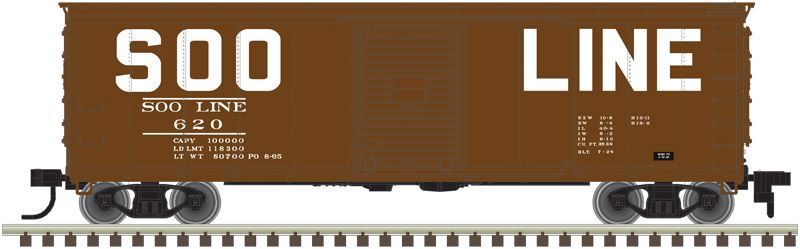 USRA Steel Rebuilt 40' Boxcar SOO Line SOO 488 - 50003339 : N