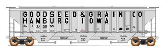 4750CF Rib-Sided 3-Bay Covered Hopper Goodseed & Grain Co-653107 : N