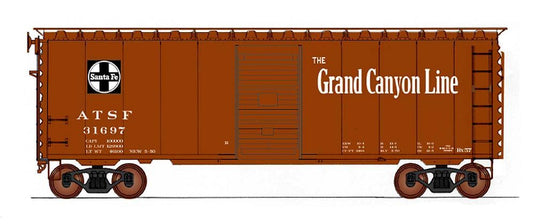 40' PS-1 Boxcar Santa Fe BX57 - Grand Canyon - 45430 : HO
