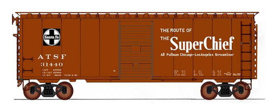 40' PS-1 Boxcar Santa Fe BX57 - Super Chief - 45432 : HO