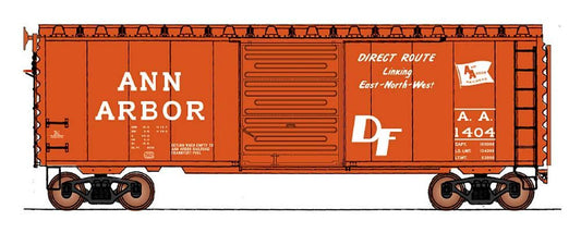 40' PS-1 Boxcar Ann Arbor AA Direct Route Multiple Numbers - 45428 : HO