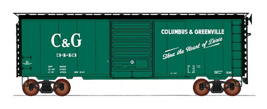 40' PS-1 Boxcar Columbus & Greenville C&G - 45487 : HO