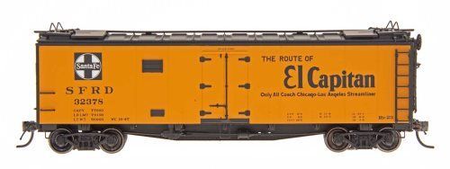 40' Refrigerator Car Santa Fe El Capitan RR23 Ship & Travel - 46107 : HO