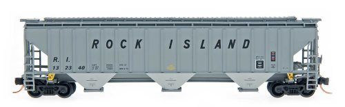 4750CF Rib-Sided 3-Bay Covered Hopper Rock Island-65354 : N