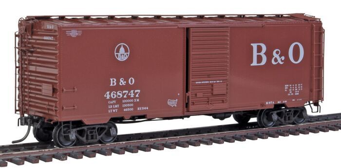 40' PS-1 Boxcar Baltimore & Ohio 468807 (1957 Scheme Red) - 5324 : HO