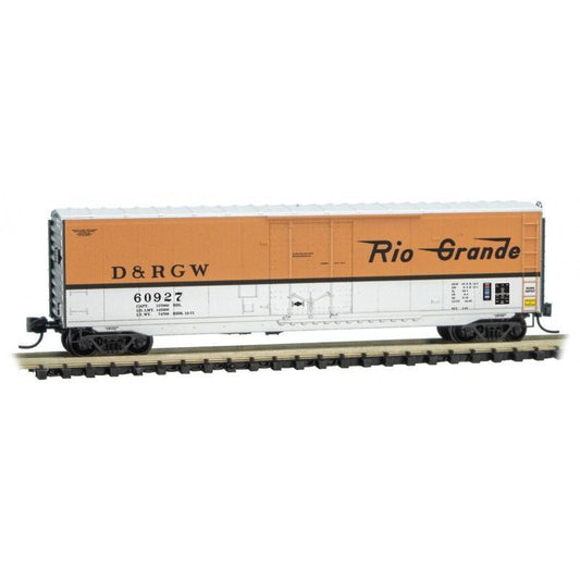 50 FT Standard Plug Door Boxcar Denver & Rio Grande Western D&RGW 60930 - 03800562 : N