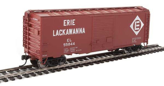 40' ACF Welded Boxcar w/8' Youngstown Door Erie Lackawanna EL 55844 - 2254 : HO