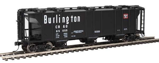 50' Pullman-Standard PS-2 2893 3-Bay Covered Hopper Chicago, Burlington & Quincy CB&Q 85055 - 7014 : HO