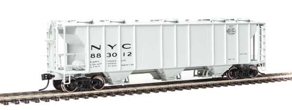 50' Pullman-Standard PS-2 2893 3-Bay Covered Hopper New York Central NYC 883012 - 7025 : HO