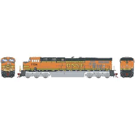 ES44DC Burlington Northern Santa Fe BNSF 7724 Faded H1 Scheme LED Headlights - G83031 : HO