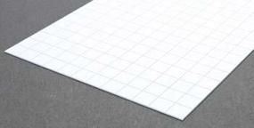 Styrene Sidewalk Sheet .040 X 6 X 12 Inch -- 1/2 Inch Square - 4518