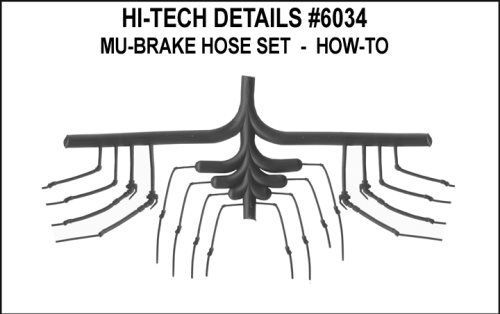 Rubber MU/Brake Hose Set - 6034 : HO