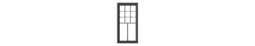 Rio Grande Southern Station 36" x 72 9/2 Double Hung Window - 8302 : HO