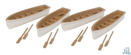 Row Boat (4-Pack) White/Tan - 4163 : HO