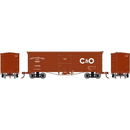 36 FT Old Time Wood Boxcar Chesapeake & Ohio C&O 5688 - 5149 : N