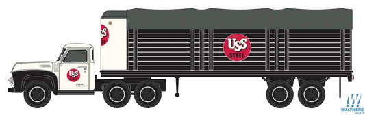 1954 Ford Tractor w/Covered Wagon Trailer US Steel - 51168 : N