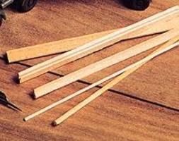 1 Inch (.012 Inch ) HO Scale Lumber (actual Length Per Piece 11 Inch ) -- 1 X 2 Inch Pkg(14) - 3001 : HO