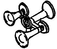 Nathan Air Horn M-3 Brass - AH186 : HO