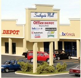 Mall Street Sign Kit - ML004 : HO