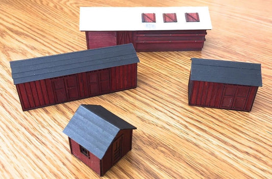 DSS&A Set of Four Out Buildings Kit - 087 : HO