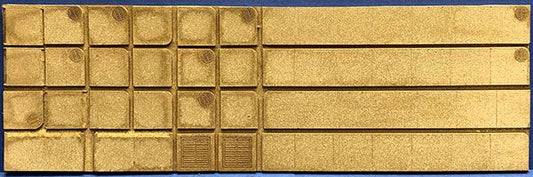 Concrete Curbs, Sidewalks-8681 : HO