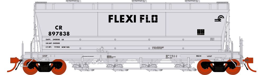 ACF PD3500 Flexi-Flow Covered Hopper CR-133006A : HO