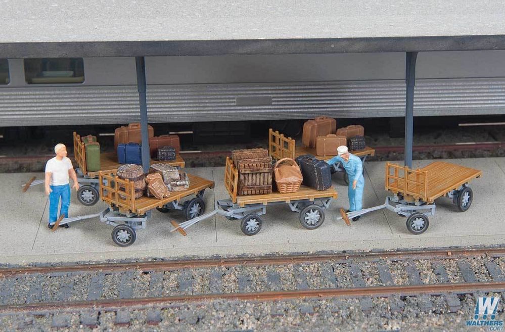 Baggage Carts Kit - 4135 : HO