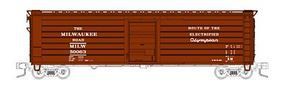 50' Single-Door Rib-Side Boxcar Milwaukee Road MILW 50063 - 90413 : N