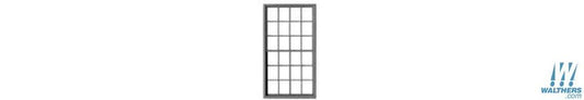 12-12 Double-Hung Masonry Window with Glazing and Shades -- 48 x 86" Scale - 8307 : HO