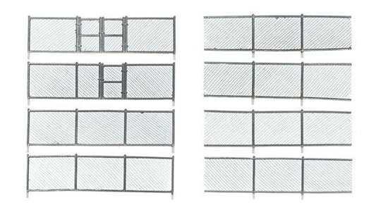 Chain Link Fence - Kit with Gates, Hinges & Planter Pins - A2983 : HO
