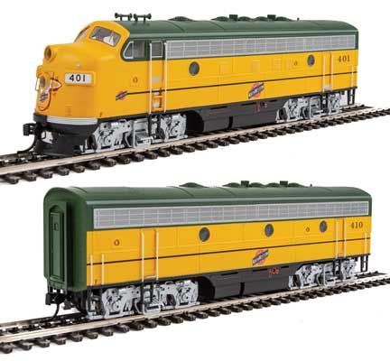 EMD F7 A/B Set - Chicago & North Western CNW 402, 411 w/ESU LokSound & DCC - 19948 : HO