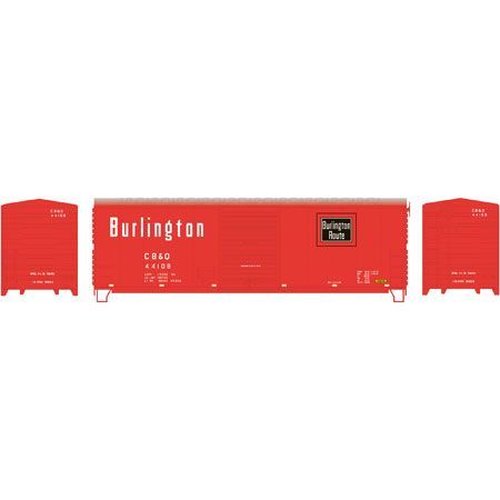 40' Modernized Boxcar Chicago Burlington & Quincy CB&Q 44108 - 67458 : HO
