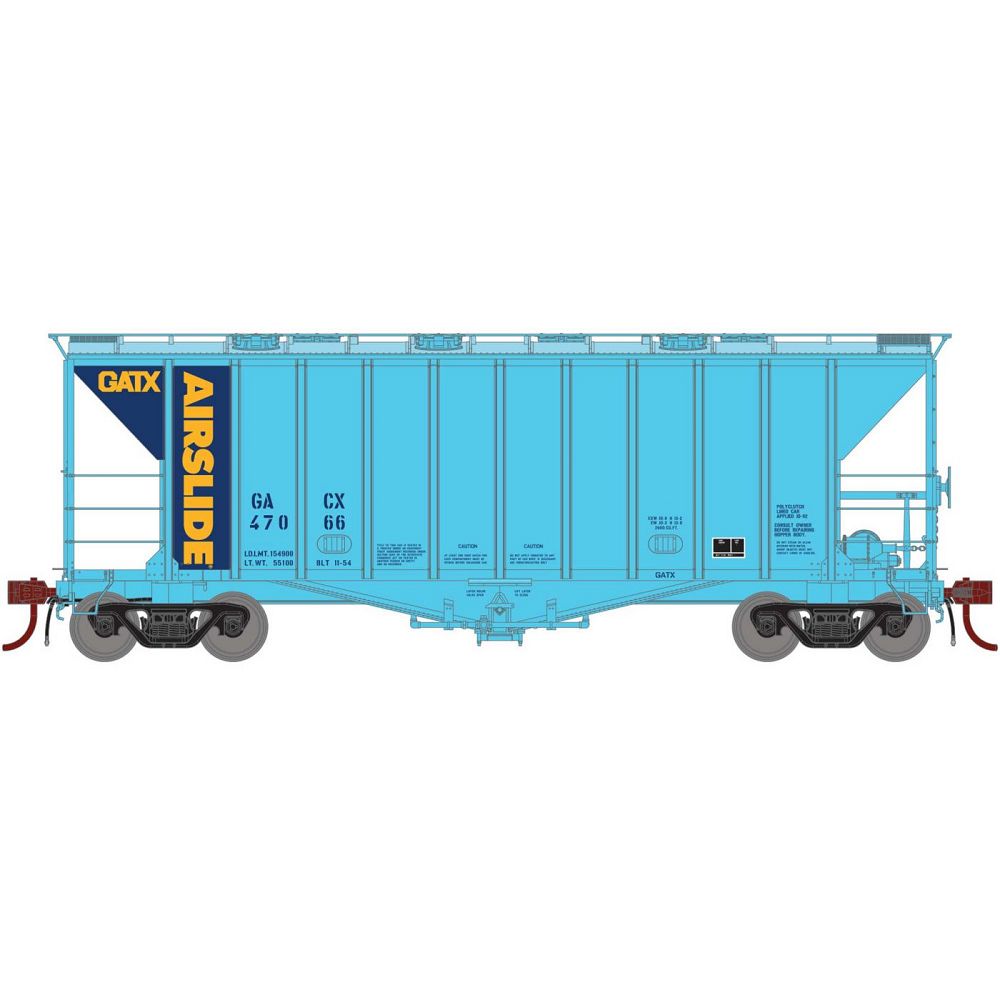 GATC 2600 Airslide Covered Hopper GATX-G87689 : HO