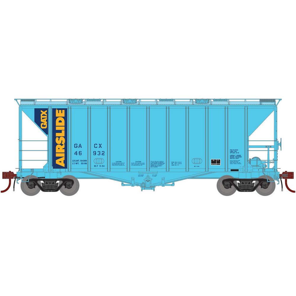 GATC 2600 Airslide Covered Hopper GATX-G87690 : HO