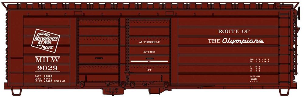 40 Ft Boxcar-3982 : HO