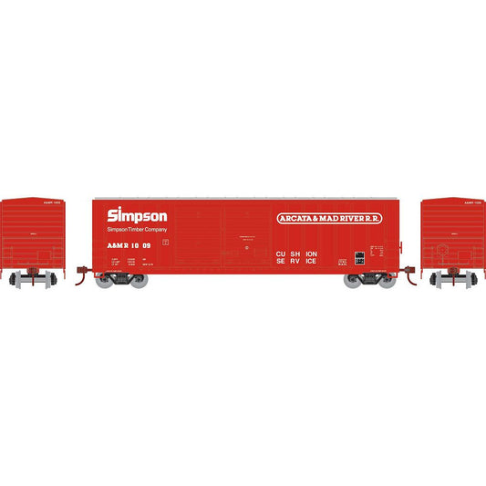 50' FMC Offset DD Box Car, A&MR #1009 - 98510 : HO