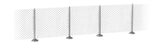 Metal Industrial Fence (Scale Model) -- Kit-9000 : N