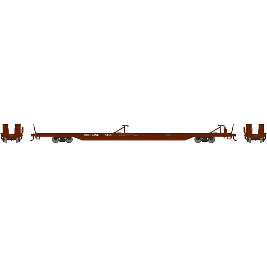85' TOFC Flat Car, Soo Line SOO 5715-27674 : HO