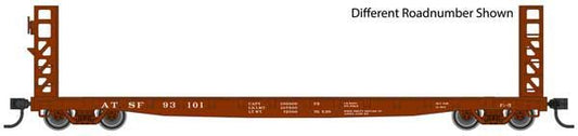 53' GSC Bulkhead Flatcar Santa Fe 93114 - 5902 : HO