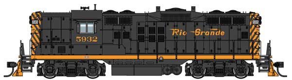 EMD GP9 Phase II Denver & Rio Grande Western DRGW #5932 - 42703 : HO