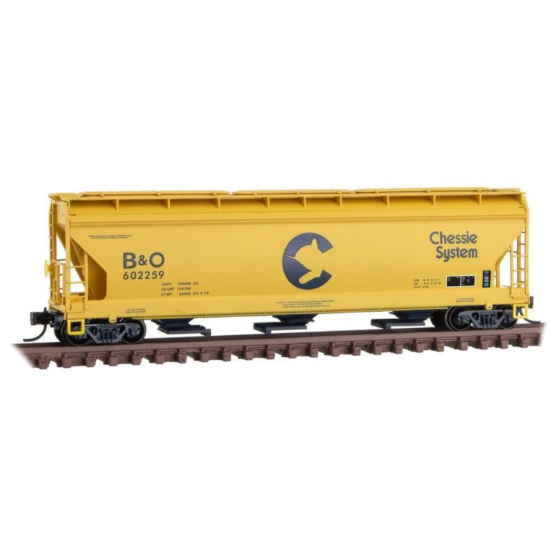 ACF 3-Bay Covered Hopper Chessie System B&O-09400660 : N